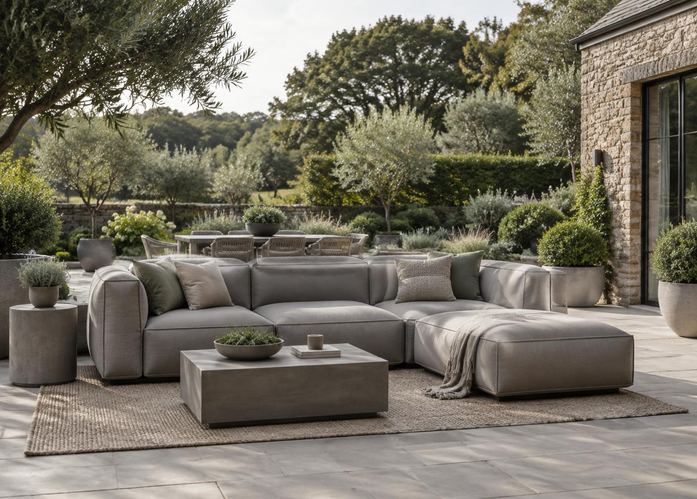 Illustrative garden furniture